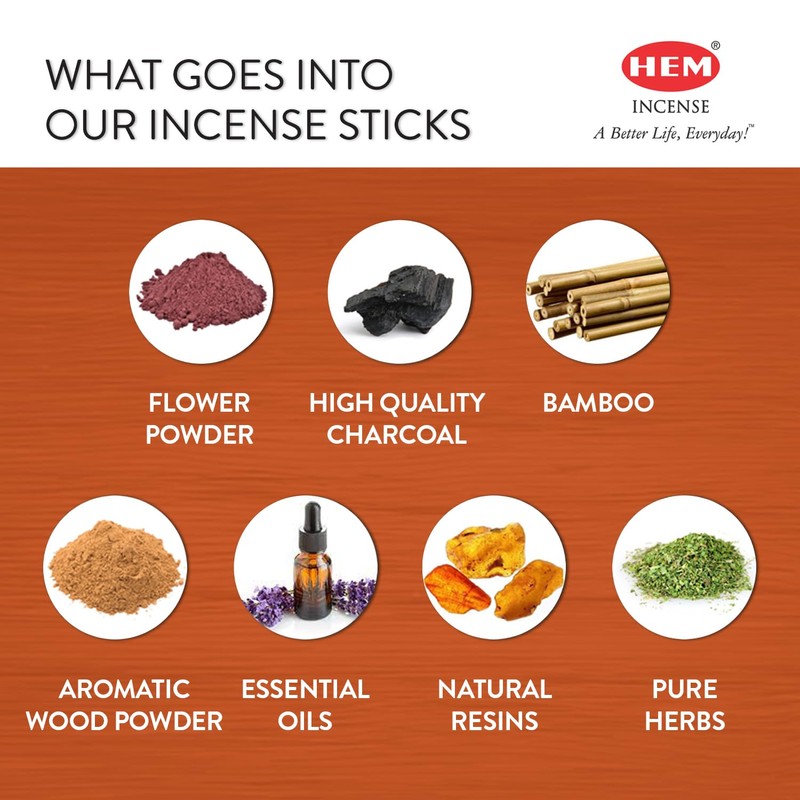 HEM Meditation Incense Sticks - Pack of 6 - 120
