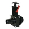 Valterra 7134X ABS Gate Valve, Black, 1-1/2" MPT x Step