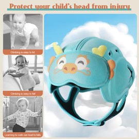 Baby Head Protector Helmet, Breathable Baby Head Protector for Crawling and Walking, Infant Soft Helmet, Anti-Collision, Ultra-Lightweight, Expandable and Adjustable Age 10-24 Months