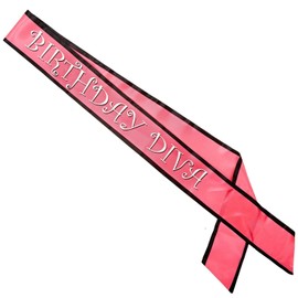 Birthday Diva Satin Sash Party Accessory (1 count) (1/Pkg)