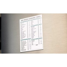 EG4U AIR FRYER COOKING TIMES CHEAT SHEET KITCHEN MAGNET GIFT IDEA SINGLE 9.5x7.3 IN
