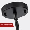 3-Light Crystal Ceiling Light, Black Semi Flush Mount Ceiling Lighting