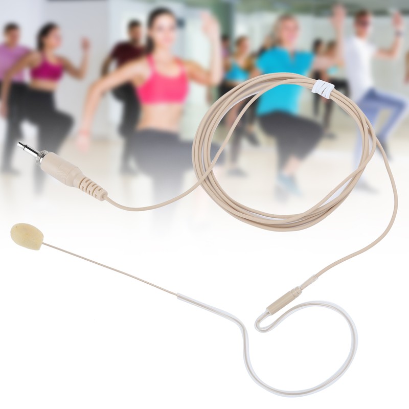 3.5MM Jack Single Earhook Microphone Headset Screw Condenser Microphone for