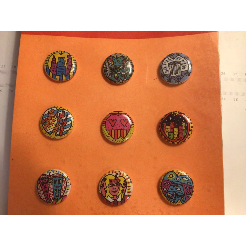 JAMES RIZZI BIG APPLE BUTTONS