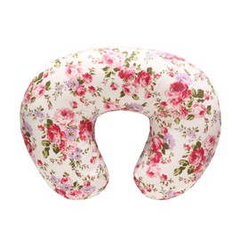 LAT LEE AND TOWN Nursing Pillow Replacement Cover Cotton U-shaped Nursing Pillow Cover Learning Sit Cushion Removable Washable Pillow Slipcover 51 x 41 cm