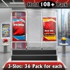 Booster-Pack-Dispenser with Black Base Premium 3-Slot Acrylic Card Pack Dispenser