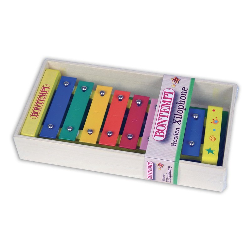 Bontempi RainbowChimes: Xylophone with 8 Coloured Metallic Notes for Sparkling