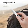 Double Sided Stainless Steel Nail File, Manicure Tool with Keychain
