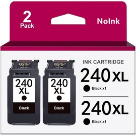 Ink 240 Encre 240 XL Printer Ink 240 Replacement for Canon Ink 240 pg-240 pg 240 Canon Printer Ink 240 for Pixma MG3620 TS5120 (2 Black, 2 Pack)