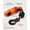 Kolvoii Synthetic Winch Rope Kit, 1/4" x 50ft 9,650lbs Winch