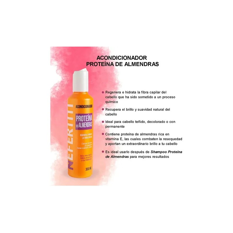 Acondicionador Para Cabello De Almendra 300 Ml Nefertiti