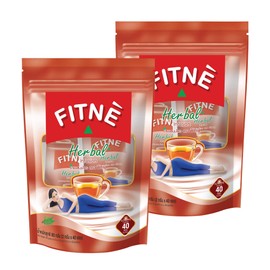 FITNE Original Herbal Tea Senna Infusion Healthy Wellness Beverage Natural Gentle Detox Cleanse No Calories Caffeine Free, 80 Tea Bags