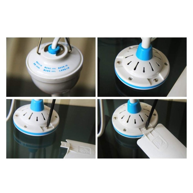 OmeHoin Blade Ceiling Fan,DC 12V,Camping Fans For Tent Camper Van