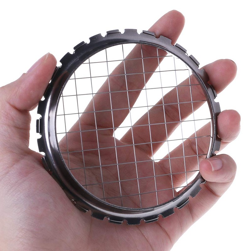 Stainless Steel Mesh Round Manual Potato Masher Slicer Tool Kitchen