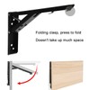 12 Inch Folding Shelf Hinges,90 Degree Shelf Bracket Hinge,Fold Down