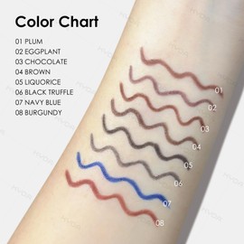 KOSRA Matter Eyeliner-Stift, Wasserfest, Wischfest Eyeliner -6#Black