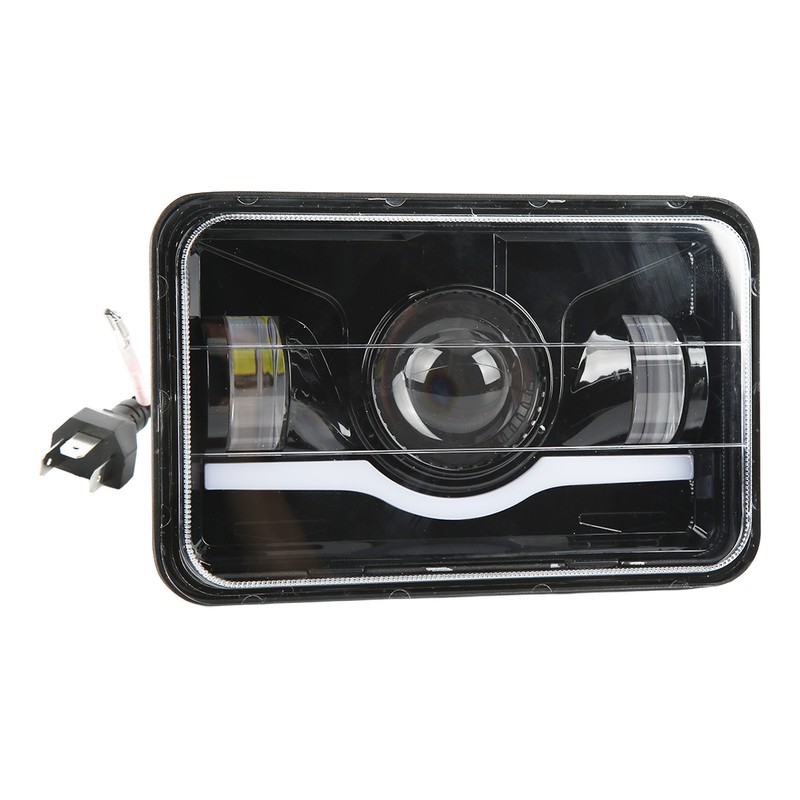 Truck Front Square LED Headlight with High Low Beam DRL