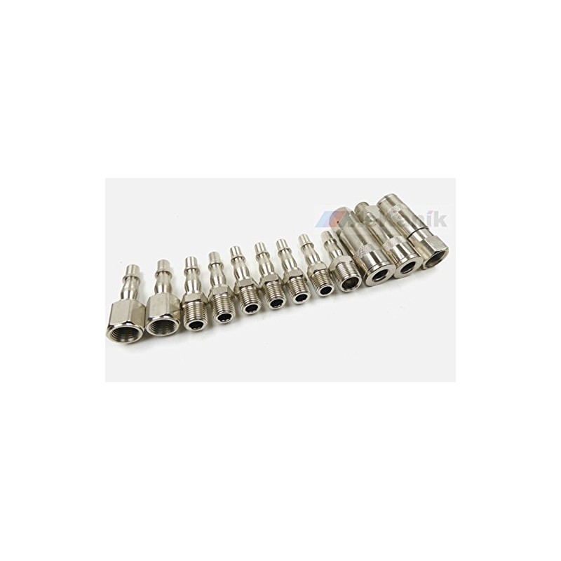 Neilsen CT2887 Quick Connection Couplings and Fittings 12Pcs Set