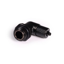 Alphacool ES 5/3 mm Screw-On Nozzle 90° Rotatable G1/4 Deep Black