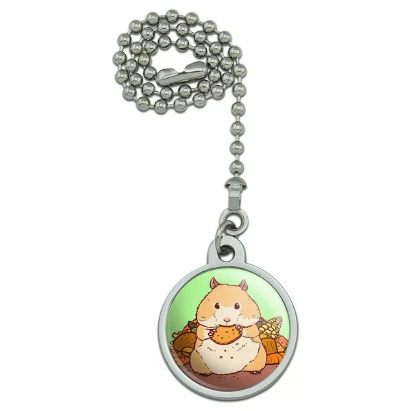 Unbranded Hamster Eating Stash of Food Ceiling Fan and Light