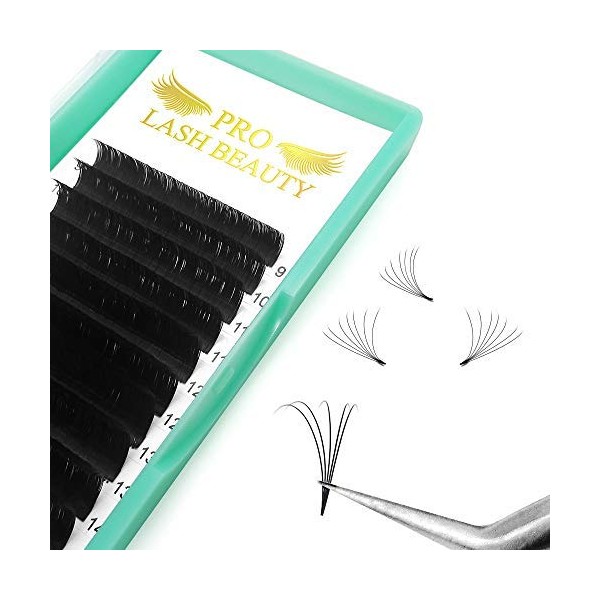 Easy Fan Lashes C-0.10-16 Eyelash Extensions C D curl Easy