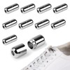 Pack of 10 Elastic Shoelaces Quick Release Shoelaces Metal Capsules
