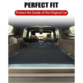 YEBOOCA Cargo Liner Compatible with 2023-2025 GMC Hummer EV SUV Trunk Mat Cargo Mat Back Seat Cover Protector (Backrest Mats+Trunk Mat)