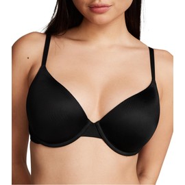 Victoria's Secret Pink Wear Everywhere Push Up Bra, Padded, Smoothing, Bras for Women, Black (38B)