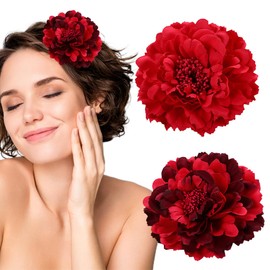 Pack of 2 flower hair clips, hair clips, flower hair accessories for girls, women, party, beach, wedding, flower hair clips for girls, wedding, party