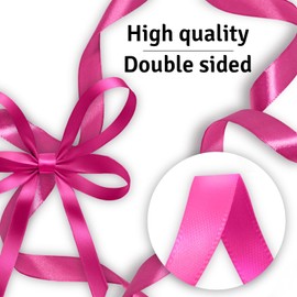 Vaessen Creative Satin Ribbon 3 mm x 10 m - Double-Sided Ribbons and Decorative Ribbon for Crafts - Gift Ribbon and Fabric Ribbons for Decoration and Boxes - Spring Colours Colourful - Pack of 6