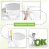 Aünsffer Raised 2.91'' Toilet Seat Elongated, Toilet Seat Riser for