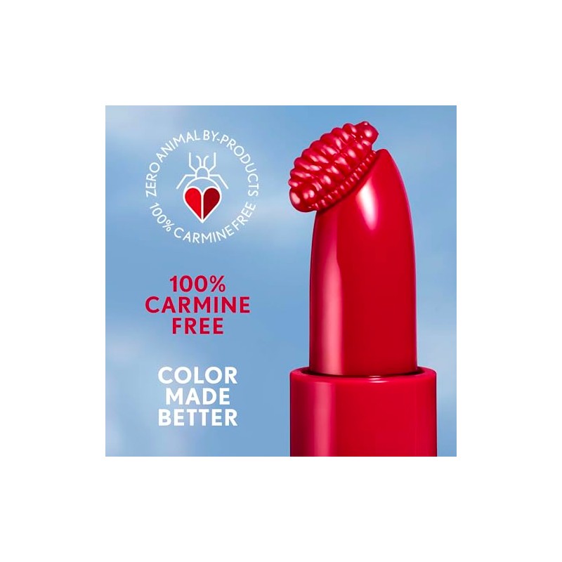 COVERGIRL Clean, Labial Satinado, 590 Mulberry, Hidratación 24H, 3.5 g