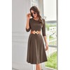 GRACE KARIN 3/4 Sleeve Casual A Line Dresses for Women