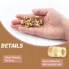 Litoexpe M5 Threaded Inserts, Brass Heat Set Insert Kit knurled