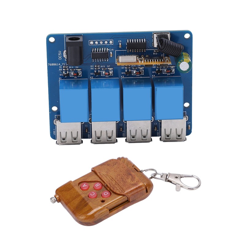 Power Supply Module 4 Channel 5V DC DC2.1 Type C