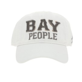 Pavilion - Bay People - White Adjustable Baseball Hat Cap Gift Boat Ocean Seaside Waterfront Outdoorsy Adventurous Present