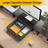 WESTREE Triple Dual Monitor Stand Riser with Drawer,Extra Large Adjustable