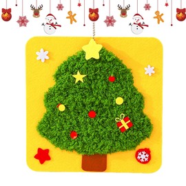 EUBEISAQI Kids Christmas Ornament Sewing Kit | Sewing Set Arts Crafts Beginner Kids Embroidery Toy - Educational Christmas Craft Safe Crafting Sewing Kit for Thanksgiving Birthday Easter