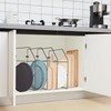 Blulu 4 Pcs Baking Sheet Organizer Tray Dividers for Cabinets