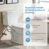 Universal Brushed Gold Toilet Handle Replacement Kit, Side/Angle Mount Toilet