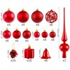 Brubaker 101-piece set of Christmas baubles with tree topper
