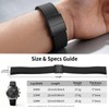 ULLCHRO FKM Rubber Watch Strap 20mm, Quick Release Watch Band
