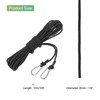 sourcing map 10m Hollow Braided Polypropylene Anchor Rope with Hook,