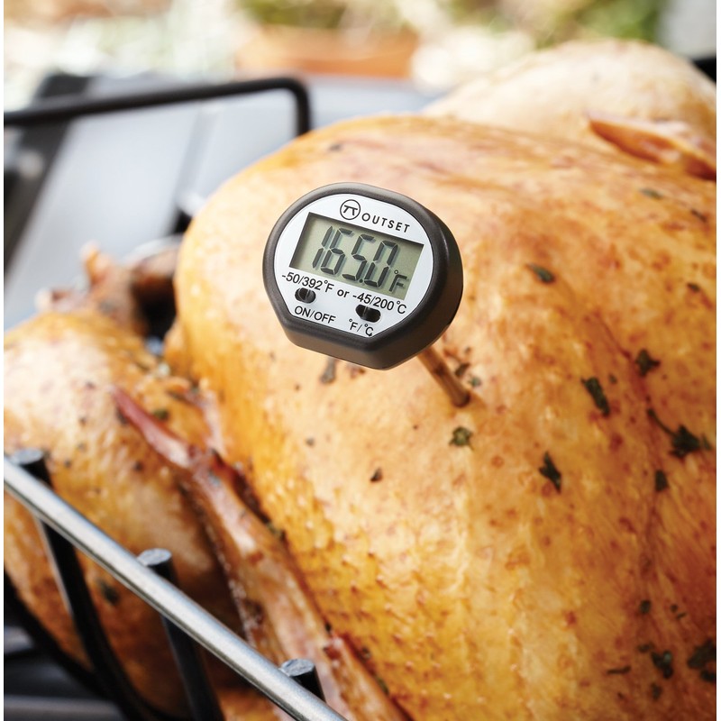 Outset F800 Instant-Read Digital Thermometer,Black
