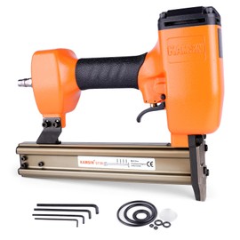 KAMSIN ST38H 14 Gauge Pneumatic Concrete T Nailer With Safety Lock,3/4-Inch to 1-1/2-Inch(18mm-38mm) Leg Length Air Heavy Duty Concrete T Nails Gun, Brad Nail Gun for Woodworking, Crafts, Furniture
