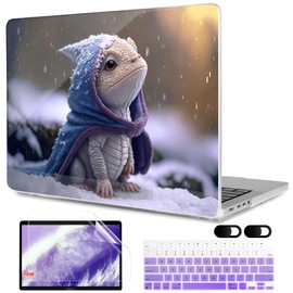 MEEgoodo Case for M4 MacBook Pro 14 inch Case 2024 2023 2021 A3112/A3401/A3185/A2918/A2992/A2779/A2442 M3 M2 M1 Pro/Max, Laptop Hard Shell Cases Compatible with MacBook Pro 14", Cute Dragon Cub