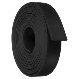 sourcing map Neoprene Rubber Sheet Rolls 15mm(W) x2mm(T) x1.5m(L) Solid Rubber Seal Strip for DIY Gasket, Crafts, Pads, Seals, Protection