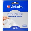 Verbatim CD Sleeves - 50 Pack (white sleeve with window)
