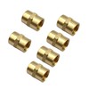 6Pcs 3/8" NPT Brass Pipe Fittings,3/8 NPT Double Female Threaded
