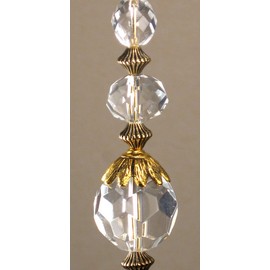 Clear Vision Crystal Clear Beauty Lampwork Glass Light / Fan Pull Chain